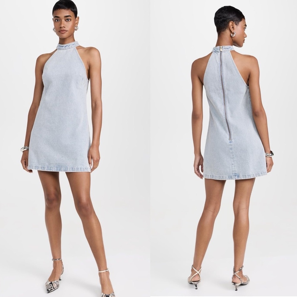 ABRAND  Denim HALTER Dress
